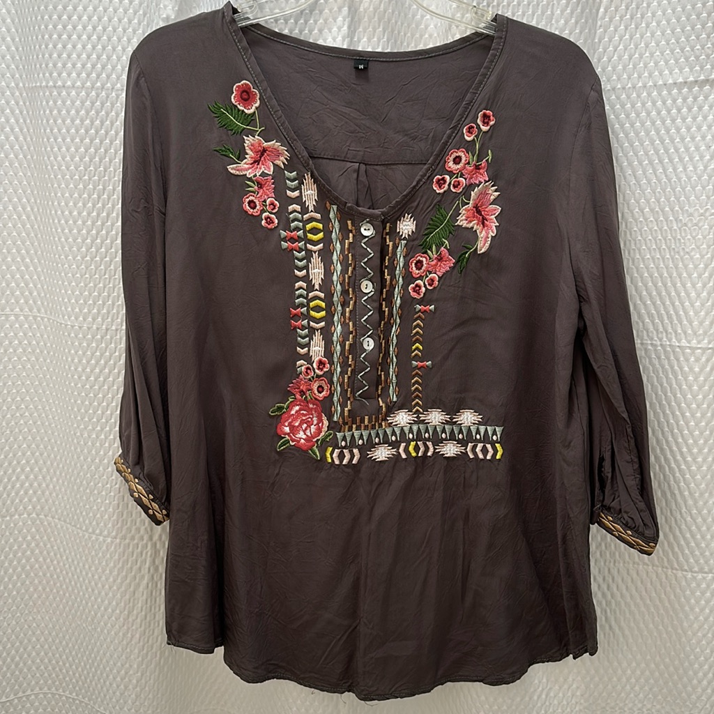 Floral Embroidered Blouse